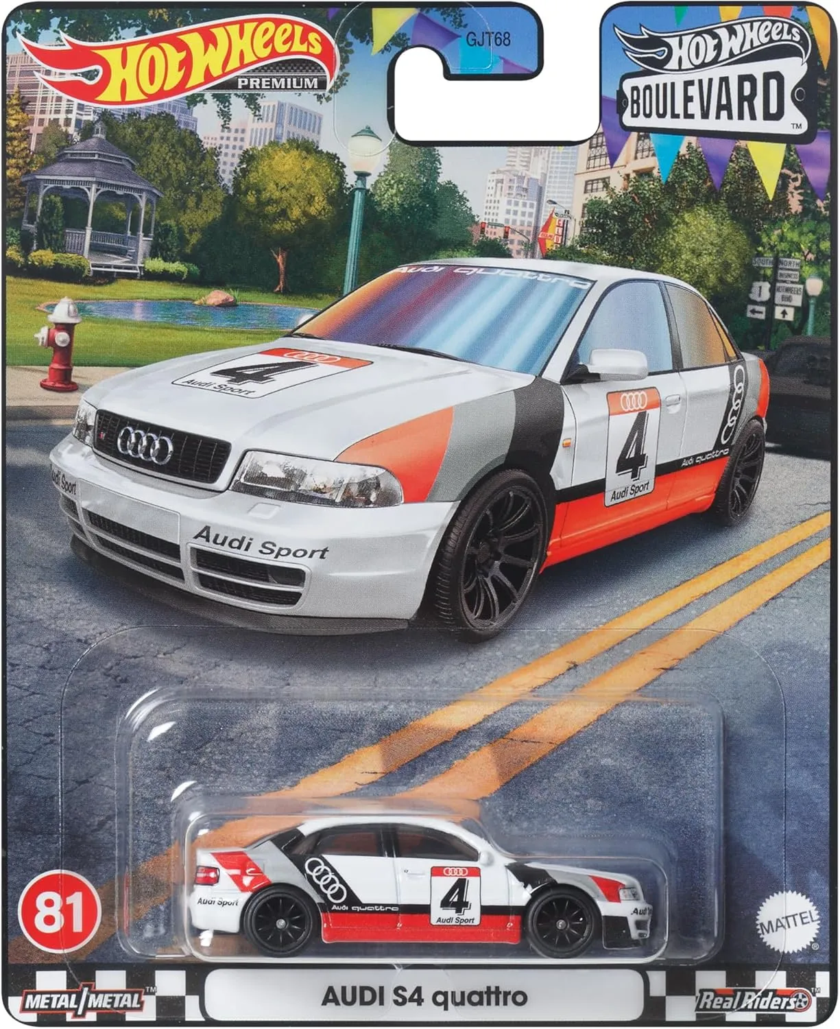 Hot Wheels HKF30 Alloy Steel Boulevard - Audi S4 Quattro [3 Years Old and Up]