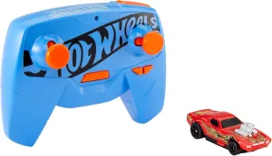 Hot Wheels RC Car, Remote-Control Rodger Dodger in 1:64 Scale, Race On and Off Track, Includes Track Adapter​​