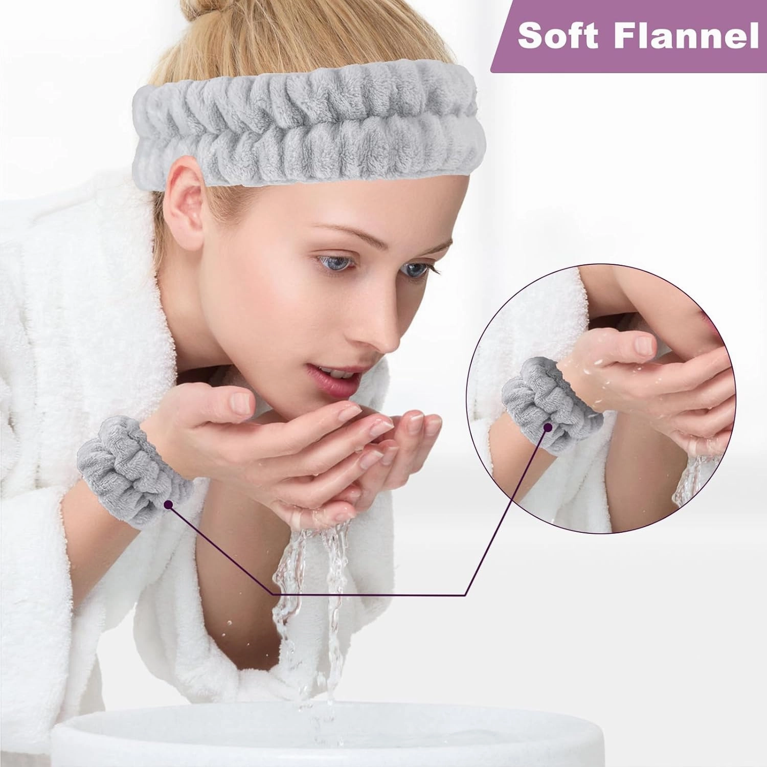 Hotodeal Facial Cleansing Brush Set, Magnetic Rechargeable Face Scrub Brush with Headband Wrist Band Set & Electric Face Foam Maker, Silicone Face Brush for Women & Men