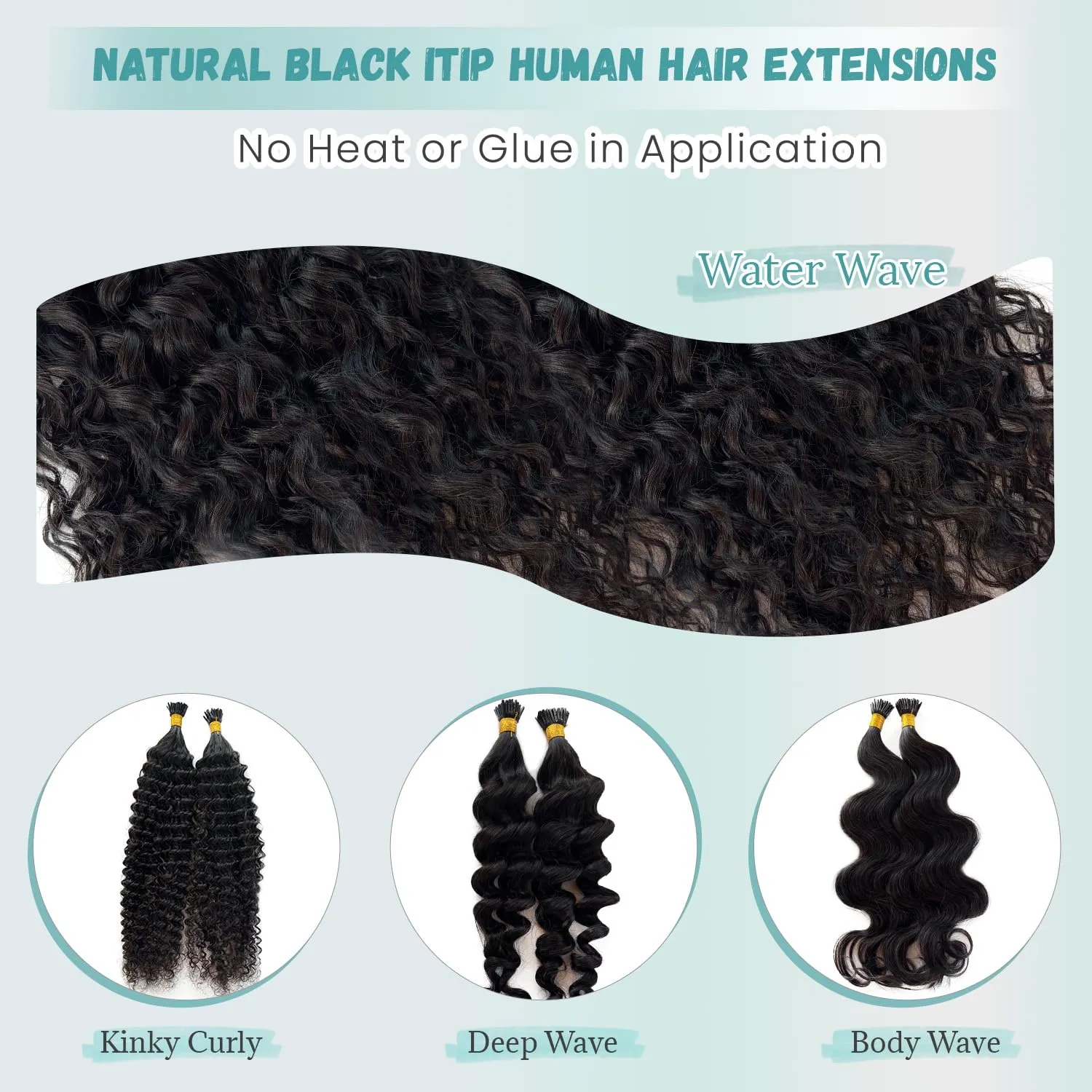 I Tip Hair Extensions Body Wave Keratin Tip Extensions Real Human Hair 18 Inch Natural Black Body Wave I Tip Human Hair Extension Cold Fusion Remy Hair I Tips for Black Women 50 Strands 50Grams