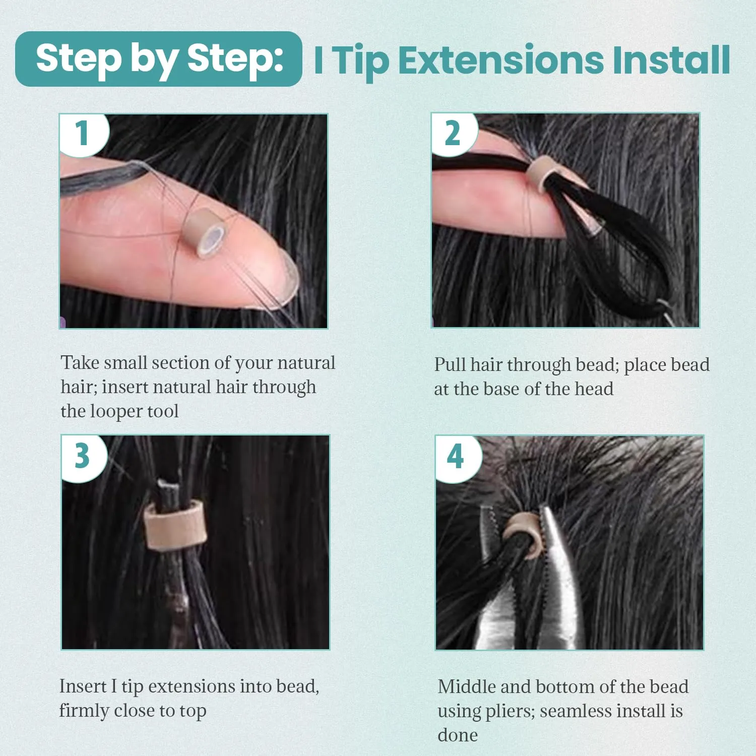 I Tip Hair Extensions Body Wave Keratin Tip Extensions Real Human Hair 18 Inch Natural Black Body Wave I Tip Human Hair Extension Cold Fusion Remy Hair I Tips for Black Women 50 Strands 50Grams