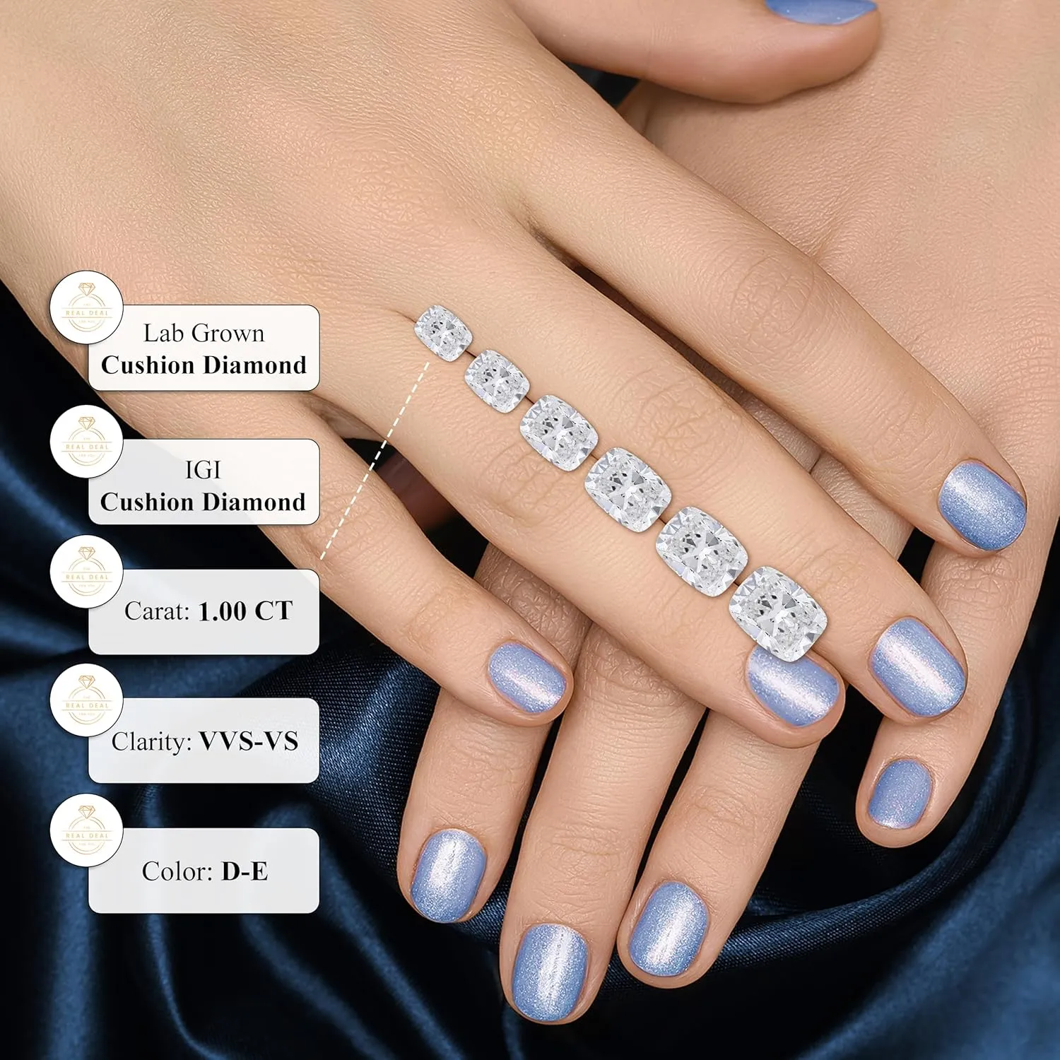 IGI Certified Lab Grown Loose Diamond, 1-10 CT TW (D-E Color, VVS-VS Clarity) for Making Precious Fine Jewelry