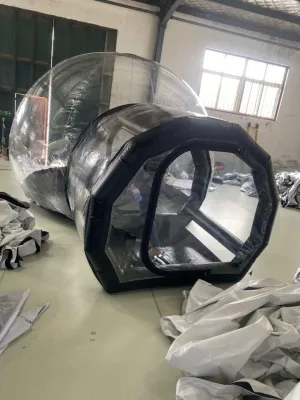 Inflatable Commercial Grade PVC Clear Eco Dome Camping Bubble Tent New (Size: 10ft.(D) x 7ft.(H))