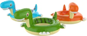 Inflatable Dinosaur Pool Floats for Kids Ages 3-6, Boys Girls Pool Water Floaty Toys - Chindren Swim Tubes Floaties Rings - Ideal for Summer, Beach, Lake, Pool Parties