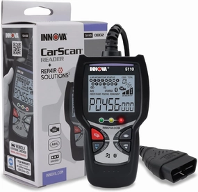 Innova 5110 OBD2 Scanner for Engine/ABS Codes and Smog Check for 1996-2023 Vehicles, Updates Included, Trusted USA Customer Service, iPhone & Android App with Verified Fixes