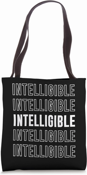 Intelligible Tote Bag