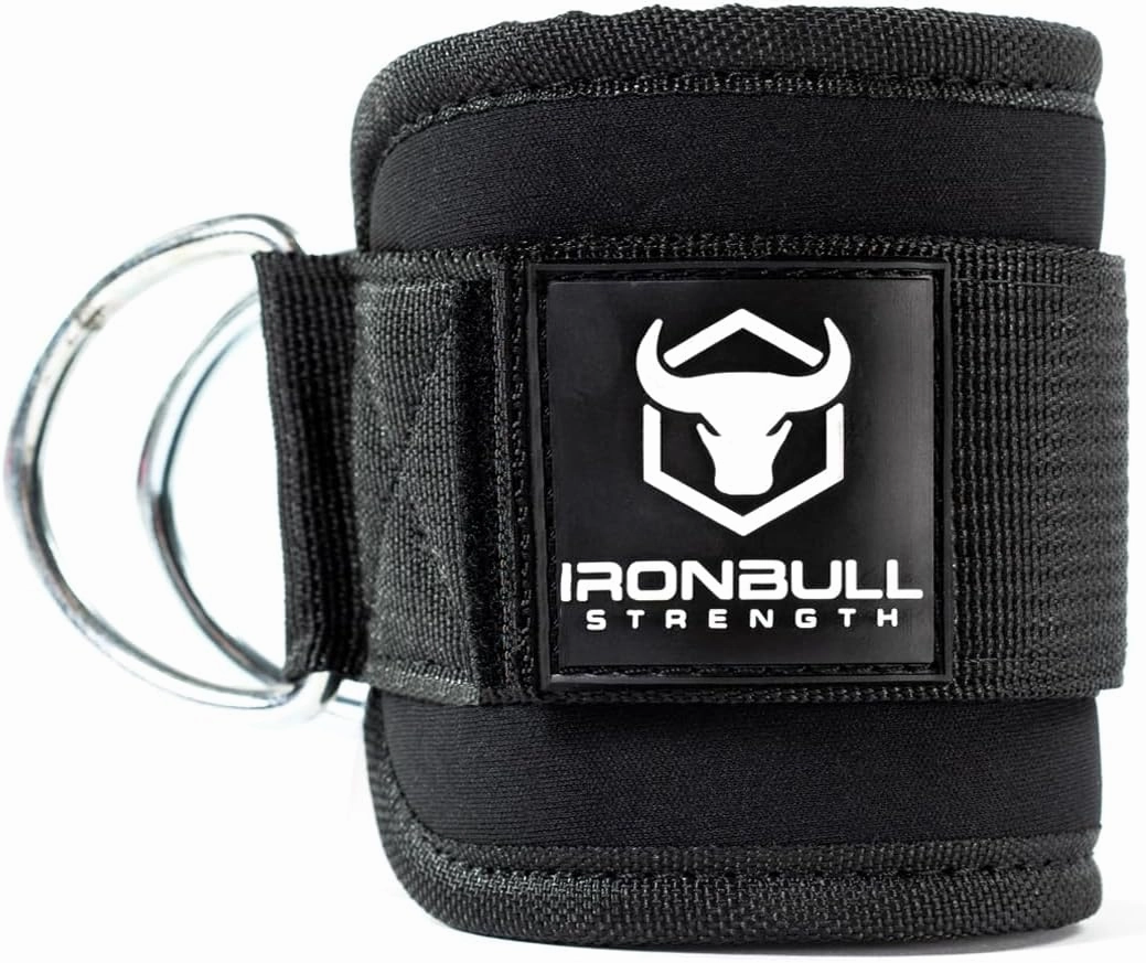Iron Bull Strength Women's Ankle Strap for Cable Machines & Resistance Bands: Gym & Home Workout Cuff Attachment for Leg Extensions, Kickbacks, Hip Abductors - Booty Exercises
