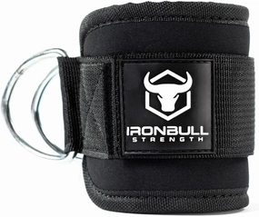 Iron Bull Strength Women's Ankle Strap for Cable Machines & Resistance Bands: Gym & Home Workout Cuff Attachment for Leg Extensions, Kickbacks, Hip Abductors - Booty Exercises