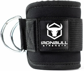 Iron Bull Strength Women's Ankle Strap for Cable Machines & Resistance Bands: Gym & Home Workout Cuff Attachment for Leg Extensions, Kickbacks, Hip Abductors - Booty Exercises