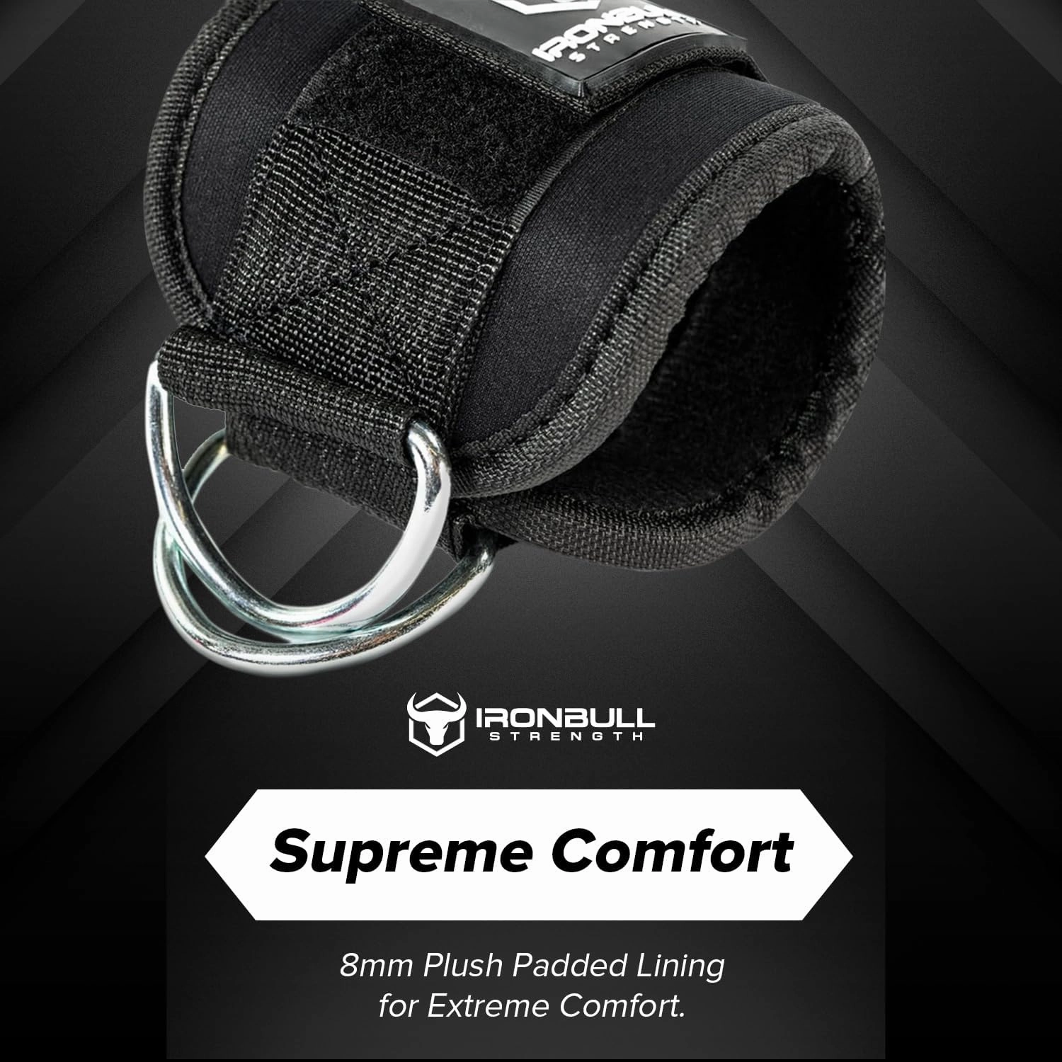 Iron Bull Strength Women's Ankle Strap for Cable Machines & Resistance Bands: Gym & Home Workout Cuff Attachment for Leg Extensions, Kickbacks, Hip Abductors - Booty Exercises
