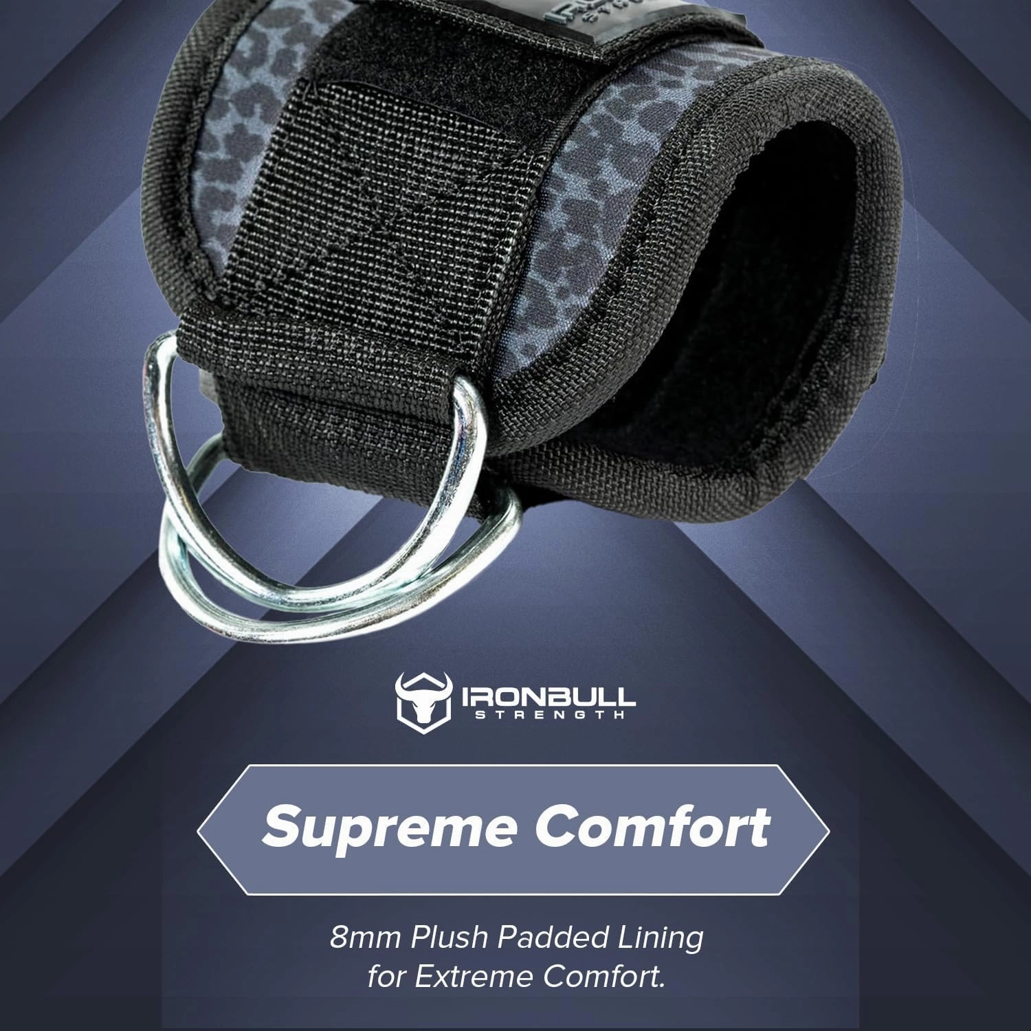Iron Bull Strength Women's Ankle Strap for Cable Machines & Resistance Bands: Gym & Home Workout Cuff Attachment for Leg Extensions, Kickbacks, Hip Abductors - Booty Exercises