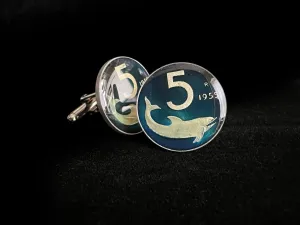 Italy | Dolphin 5 Lire<br>Coin Cufflink