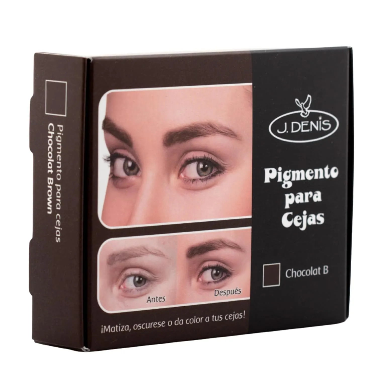 J Denis Eyebrow Pigment - Long-Lasting Chocolate Tint for Natural, Defined Brows - Professional Quality Eyebrow Color
