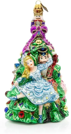 Jay Strongwater Clara and The Nutcracker Glass Ornament - SDH20094-250