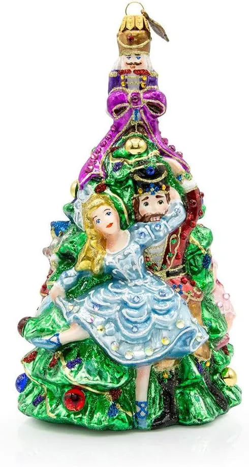 Jay Strongwater Clara and The Nutcracker Glass Ornament - SDH20094-250