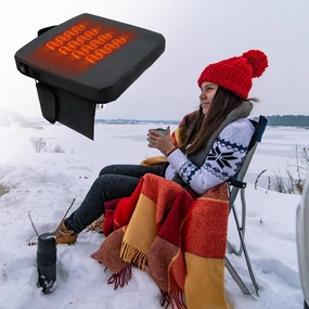 JOJOCY Portable Heated Seat Cushion, 20000mAh Heated Seat Cushion Battery Operated 3-Level Intelligent Temperature Control USB Rechargeable Heating Seat Cushion for Indoor Outdoor Activities