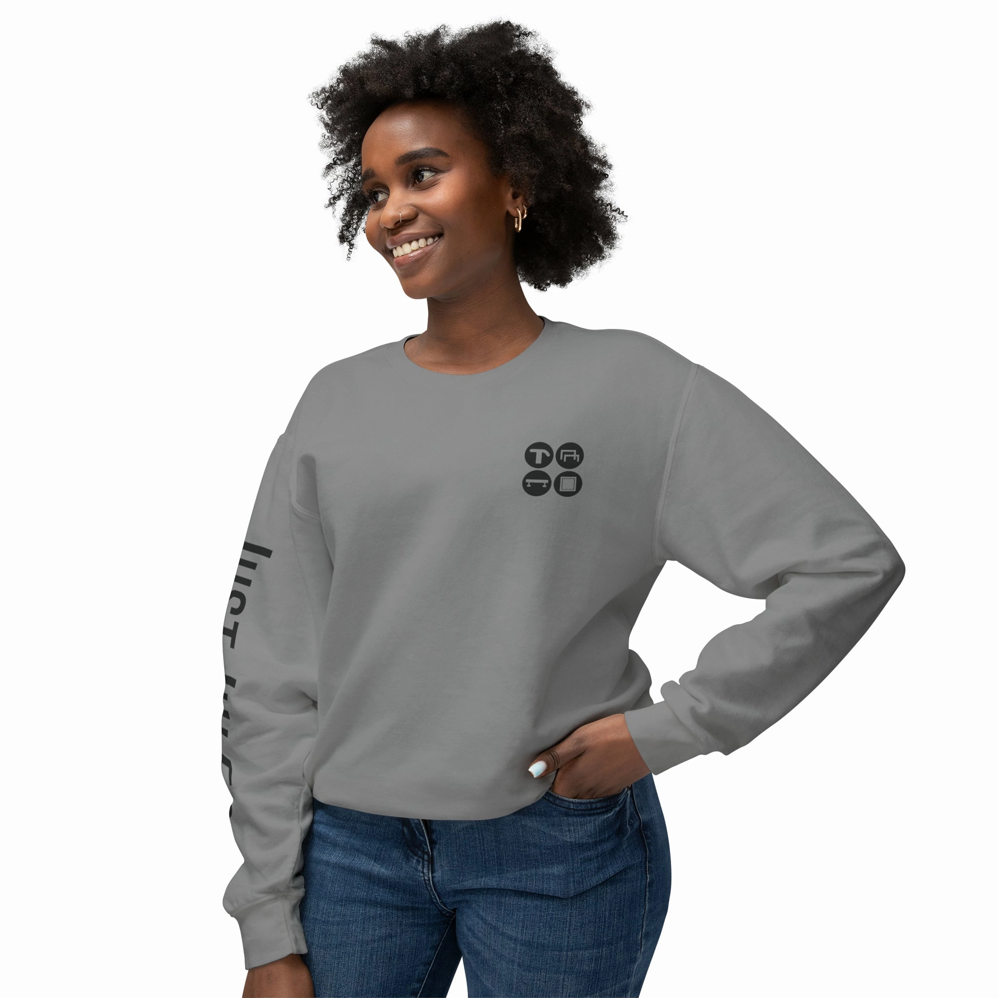 JUSTJULES - Event Icons Lightweight Crewneck Sweatshirt