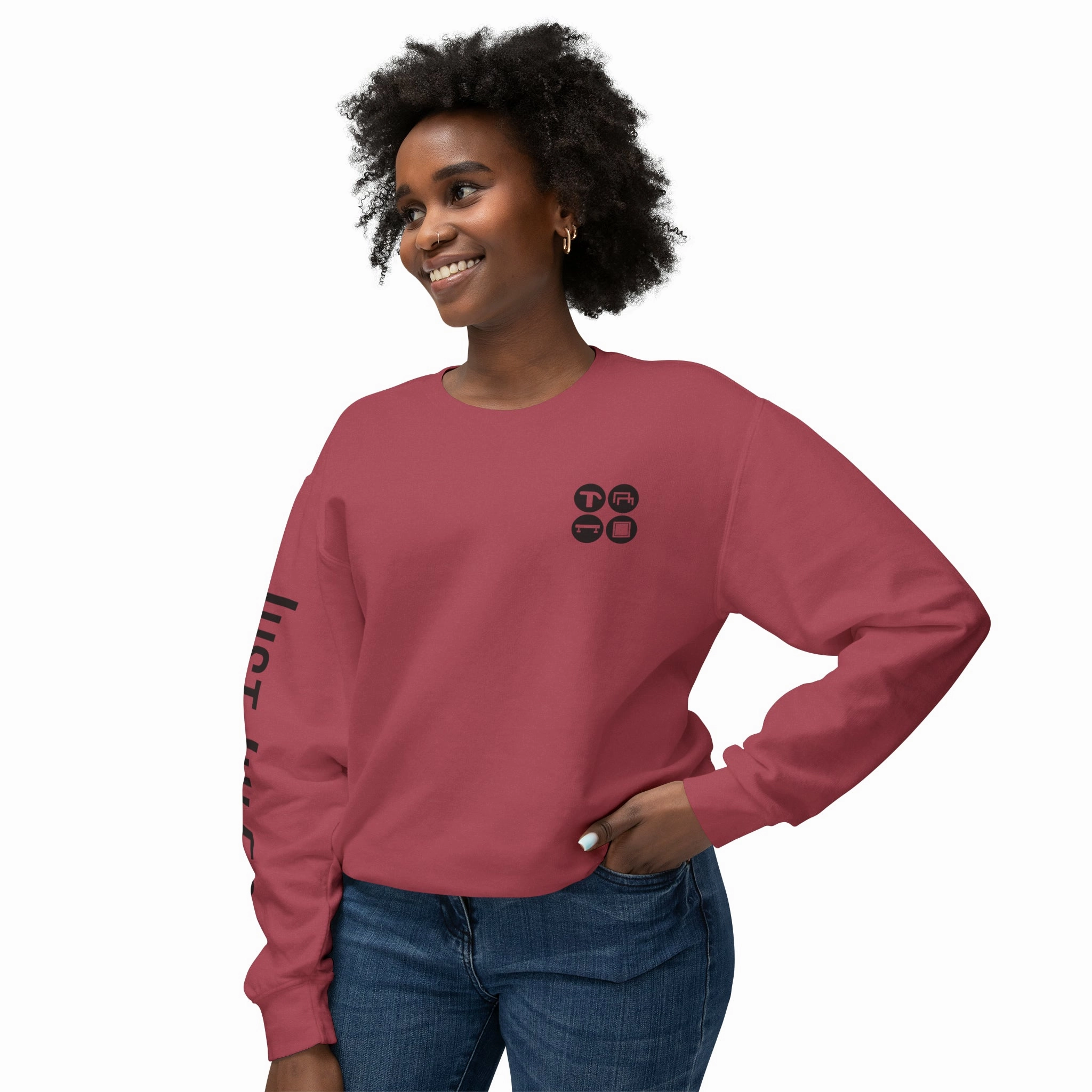 JUSTJULES - Event Icons Lightweight Crewneck Sweatshirt