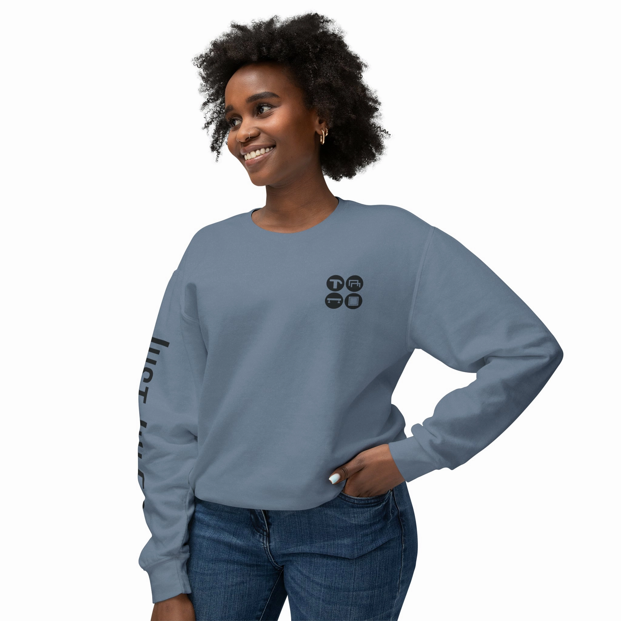 JUSTJULES - Event Icons Lightweight Crewneck Sweatshirt