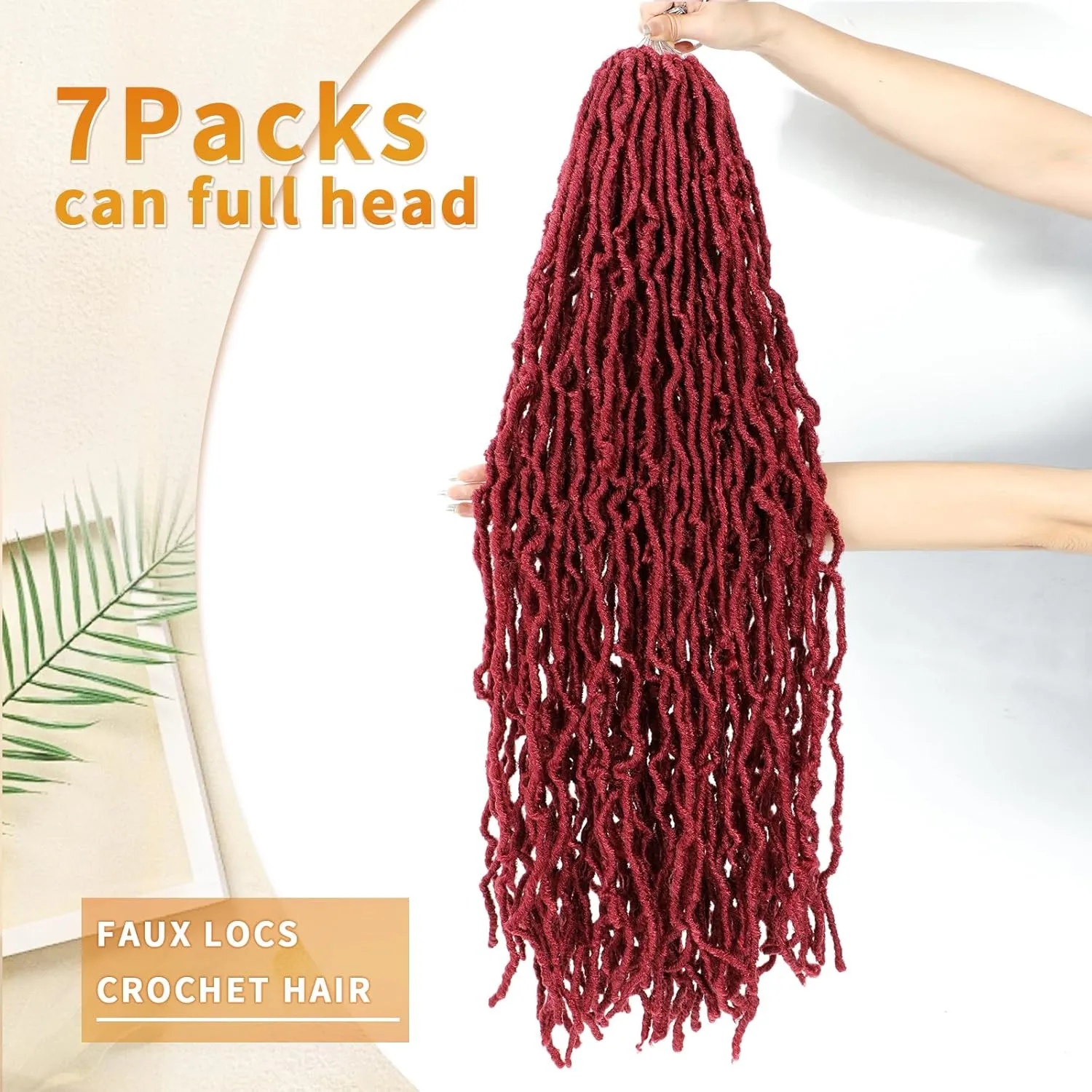 Karida Faux Locs Crochet Hair 30 Inch, 7 Packs Soft Locs Crochet Hair For Black Women Pre Looped, Crochet Locs Long Soft Locs Crochet Hair (BUG#, 30 Inch (Pack of 7))