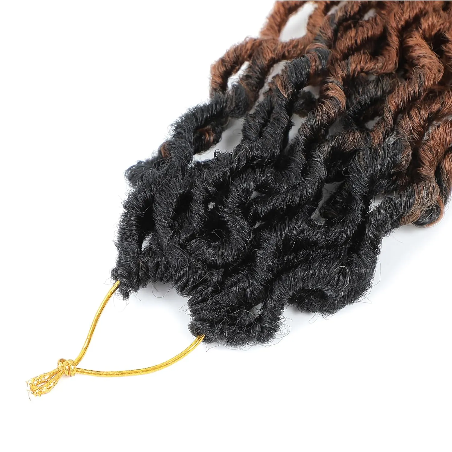 Karida Goddess Locs 12 Inch, Short Faux Locs 8 Packs, Crochet Hair With Curly Ends for Black Women Pre-Looped (12 Inch, Pack of 8, 1B/30/27#)