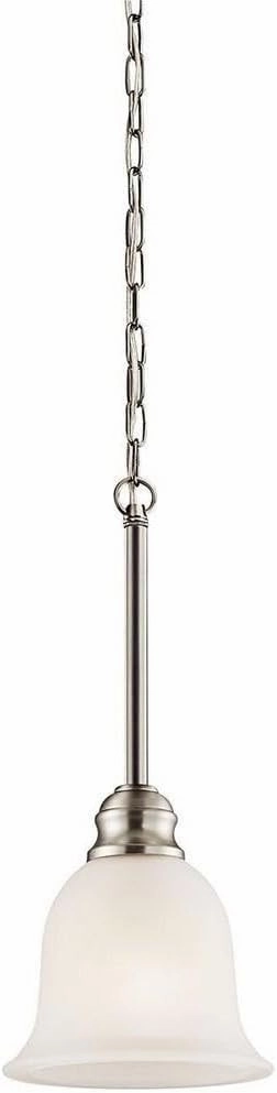 Kichler 42901NIL18 Transitional LED Mini Pendant from Tanglewood Collection in Pewter, Silver Finish, Brushed Nickel