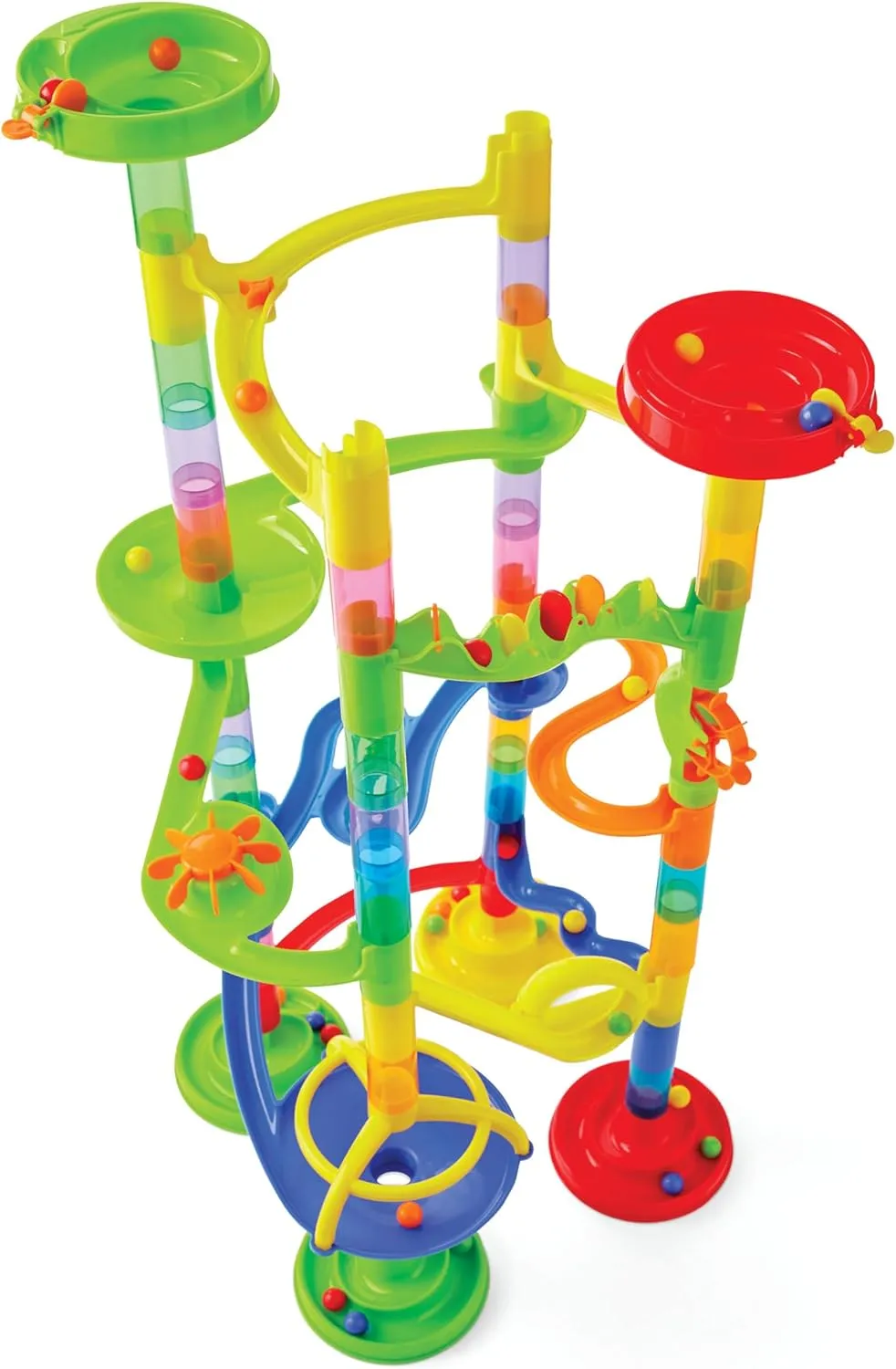 Kidoozie Mega Marble Madness - Classic Marble Maze for Ages 3  - Build Gravity-Defying Races & Challenge Friends