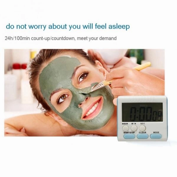 Kitchen Magnetic LCD Digital Cooking Timer Loud Count Up - Blue