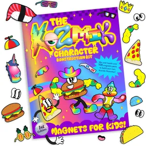 Kozmik World - Kozmik Character Konstruction Kit - Magnet Toys - Magnetic Play Set - 100  Magnetic Pieces - Magnets for Kids & Adults - Screen Free Fun