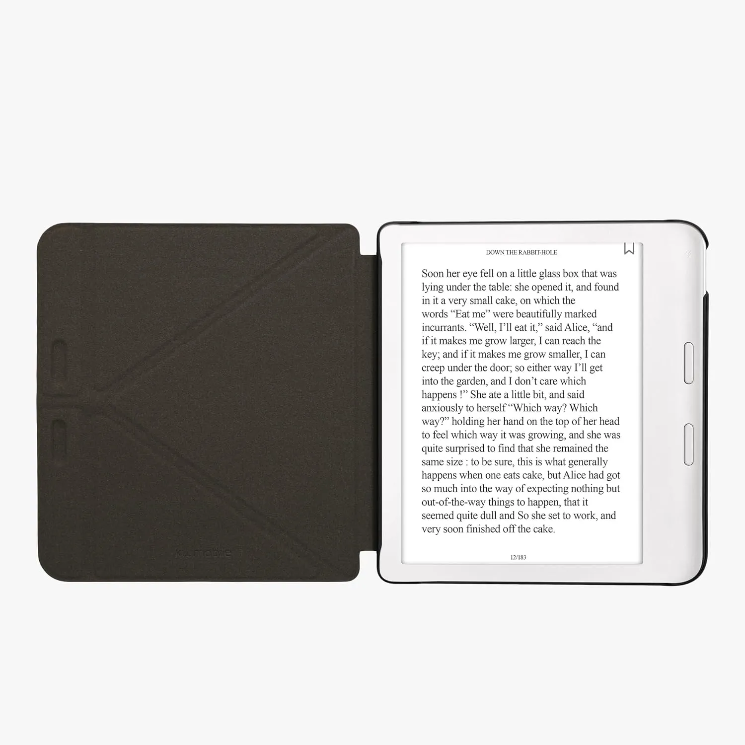 kwmobile Origami Case Compatible with Kobo Libra Colour Case - Slim PU Leather Cover with Stand - Petrol