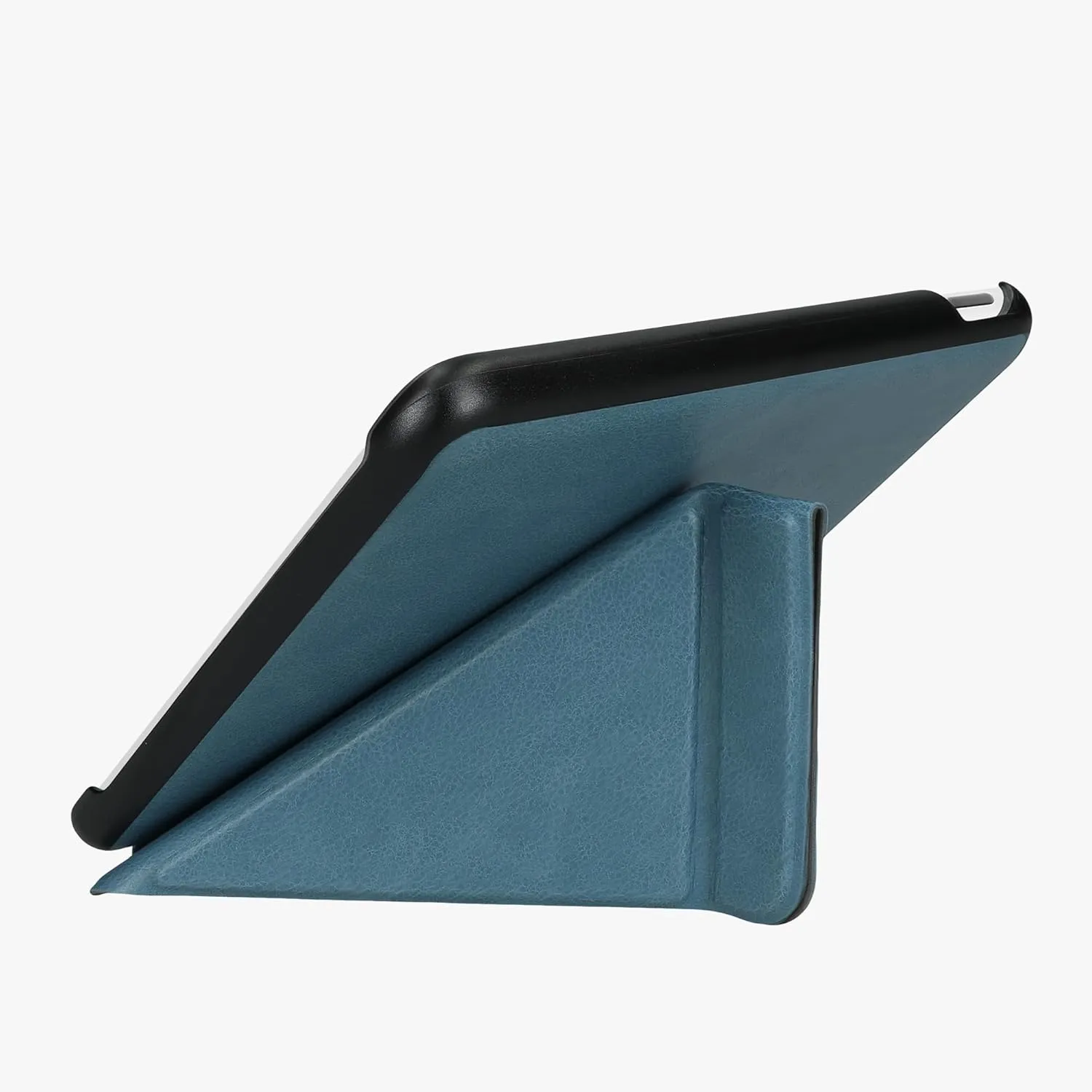 kwmobile Origami Case Compatible with Kobo Libra Colour Case - Slim PU Leather Cover with Stand - Petrol
