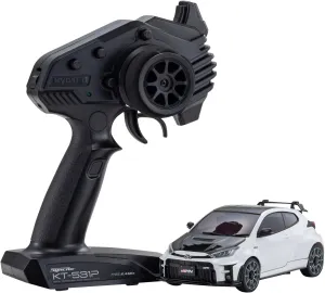 Kyosho America 32640PW MINI-Z AWD T0Y0TA GRMN YARIS CIRCUIT PACKAGE White Pearl