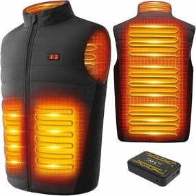 LABEWVI Heated Vest for Men Women with Battery Pack 7.4V 25000mAh, Rechargeable Heating Electric Lightweight Vest
