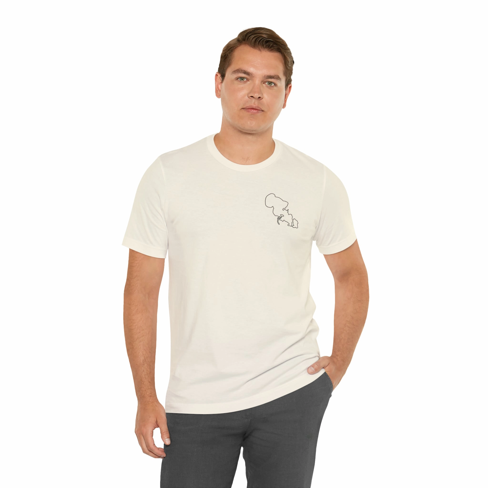 Lac LaBelle, Sailing - Unisex Lightweight Short Sleeve Tee