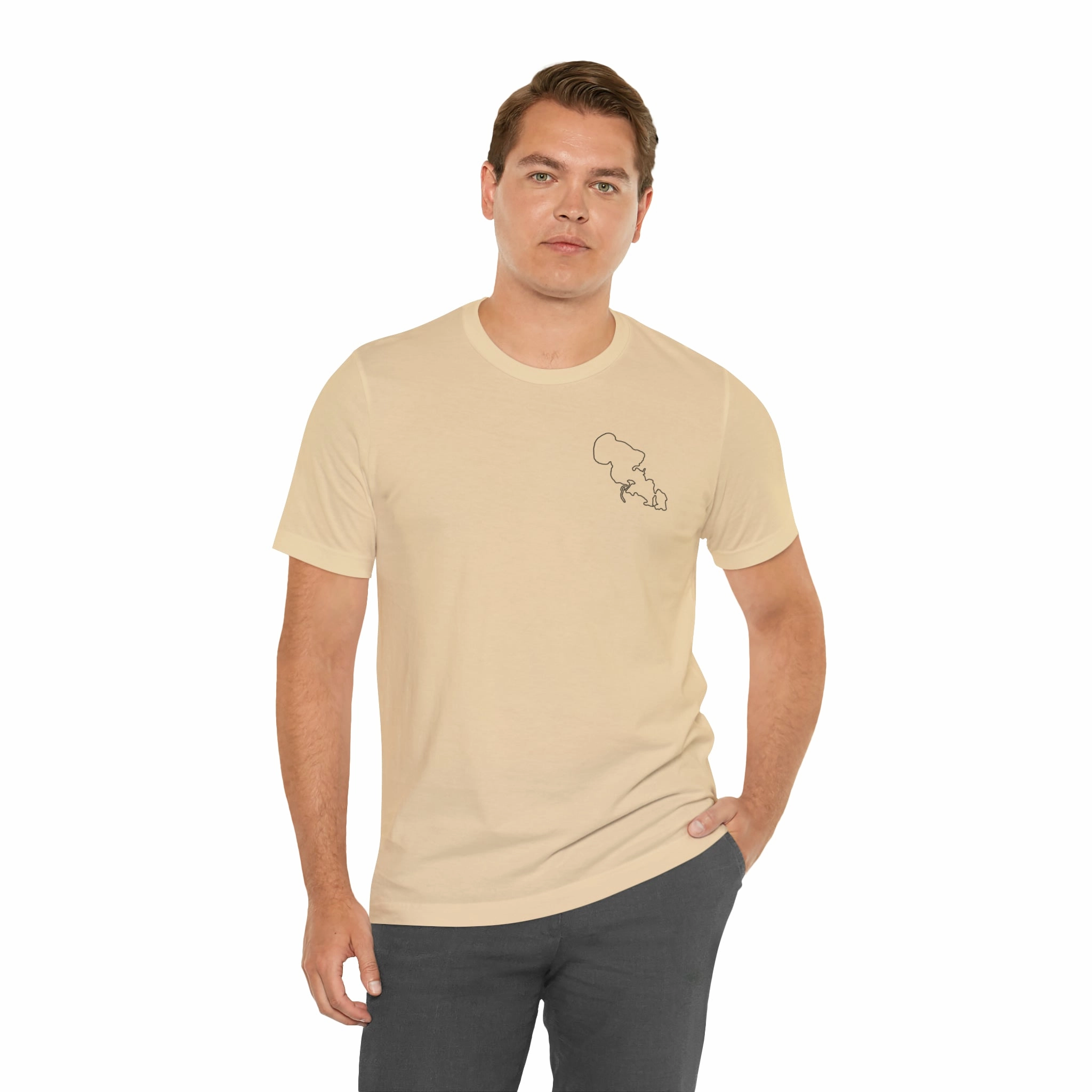Lac LaBelle, Sailing - Unisex Lightweight Short Sleeve Tee