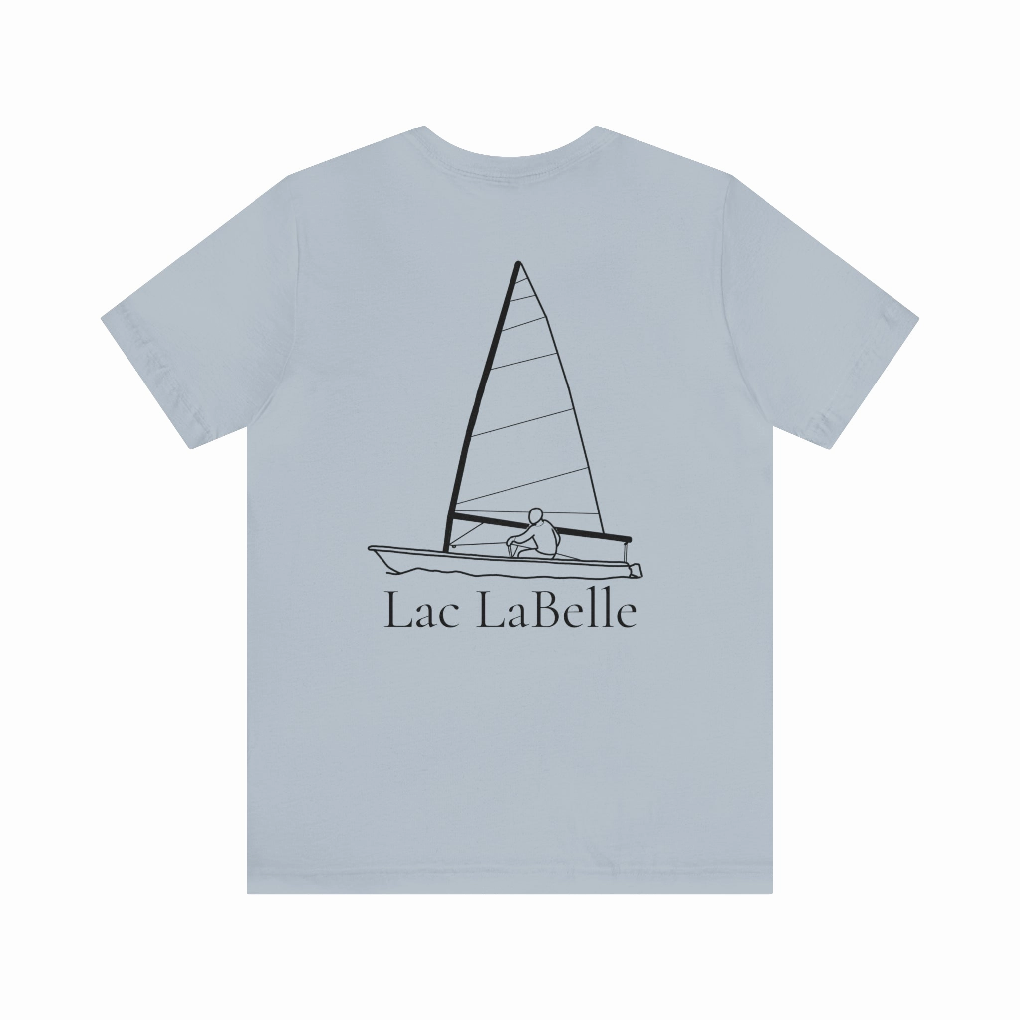 Lac LaBelle, Sailing - Unisex Lightweight Short Sleeve Tee