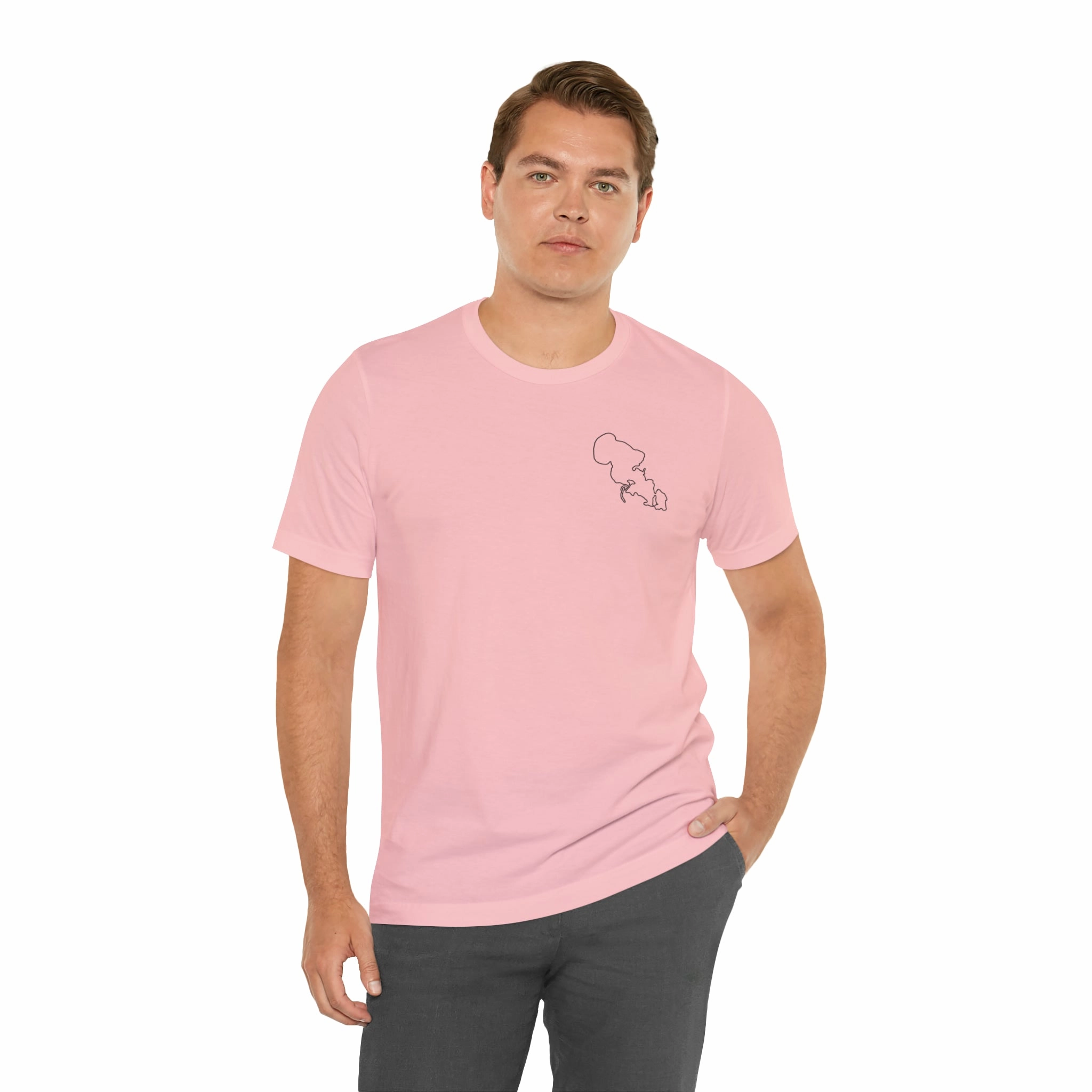 Lac LaBelle, Sailing - Unisex Lightweight Short Sleeve Tee