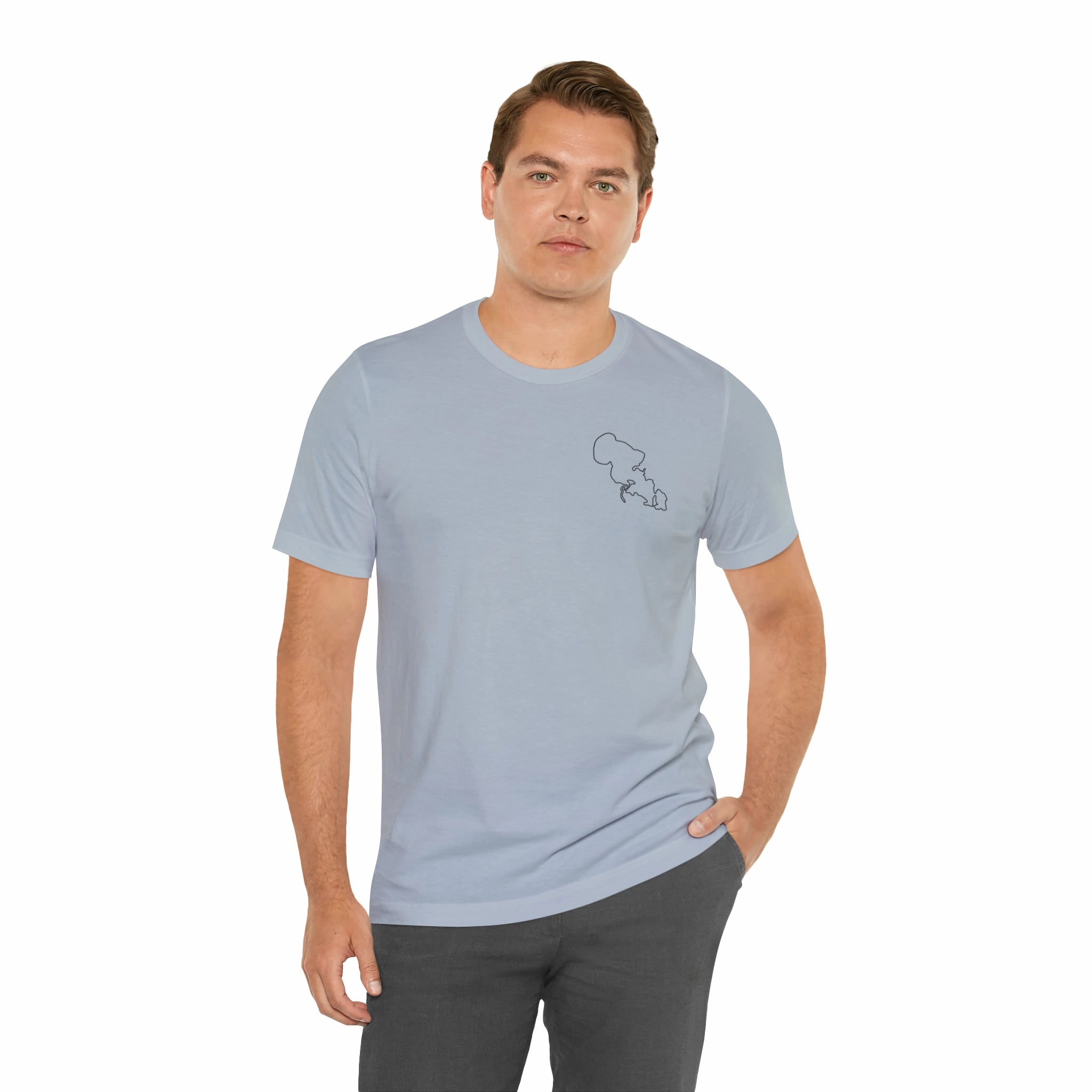 Lac LaBelle, Sailing - Unisex Lightweight Short Sleeve Tee