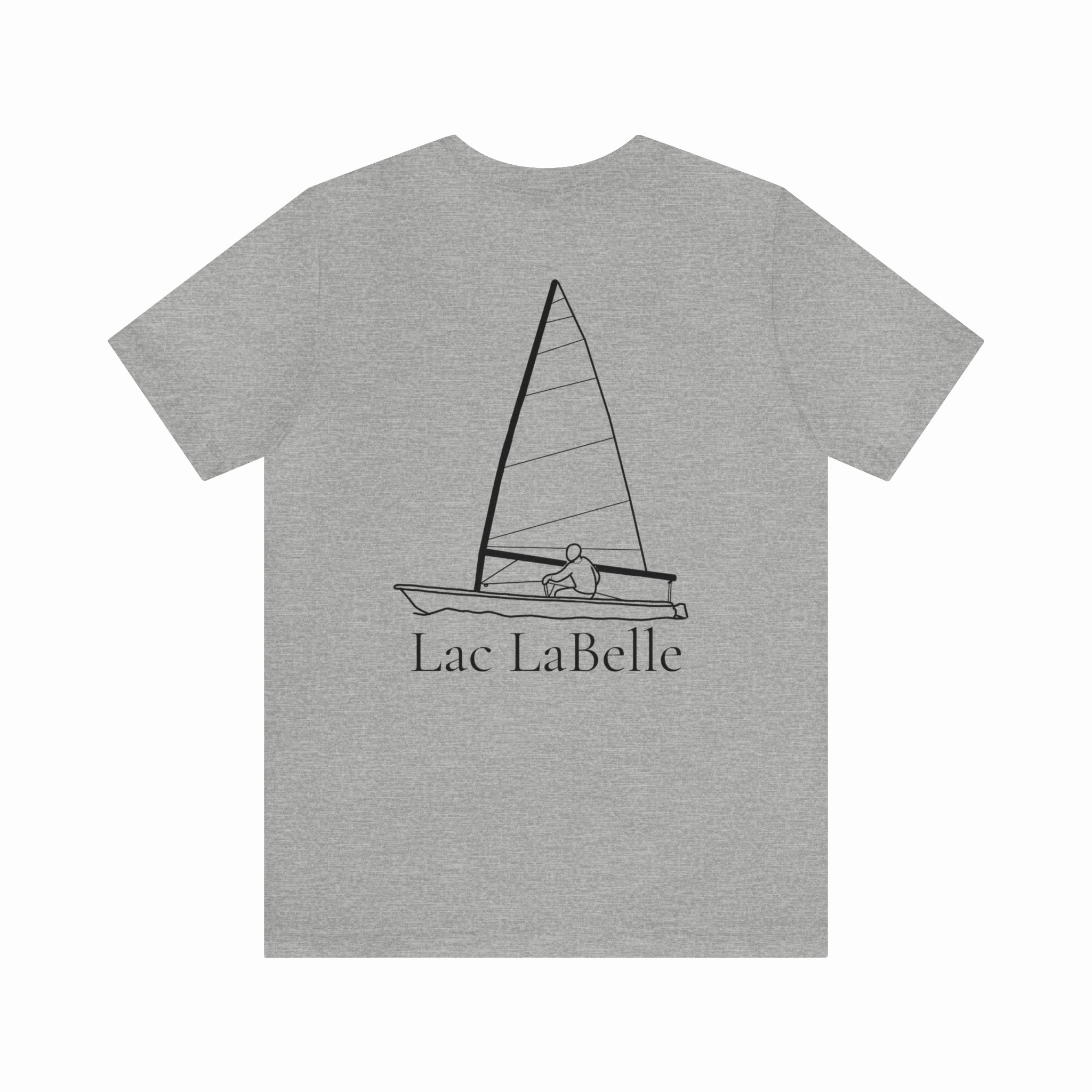 Lac LaBelle, Sailing - Unisex Lightweight Short Sleeve Tee