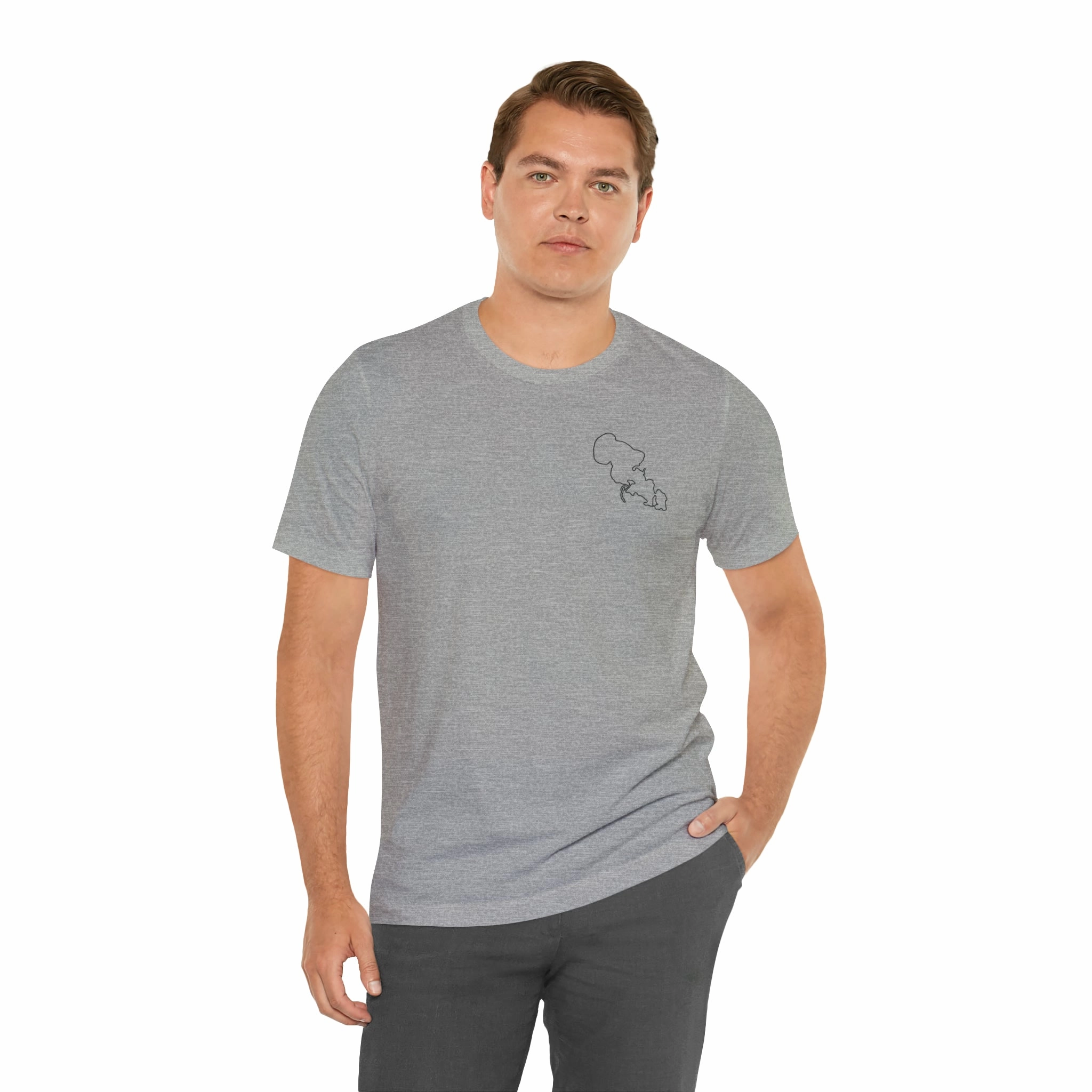 Lac LaBelle, Sailing - Unisex Lightweight Short Sleeve Tee