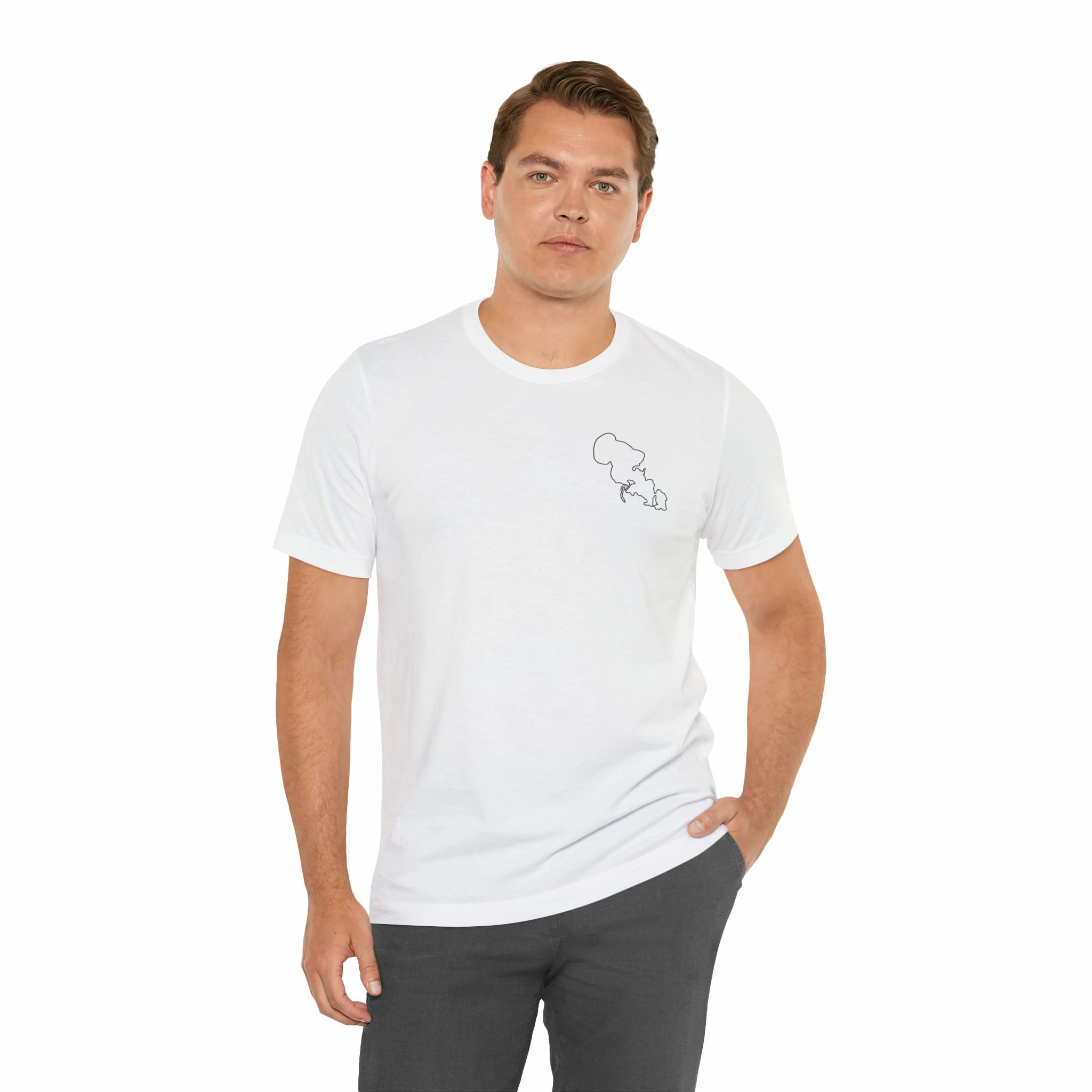 Lac LaBelle, Sailing - Unisex Lightweight Short Sleeve Tee