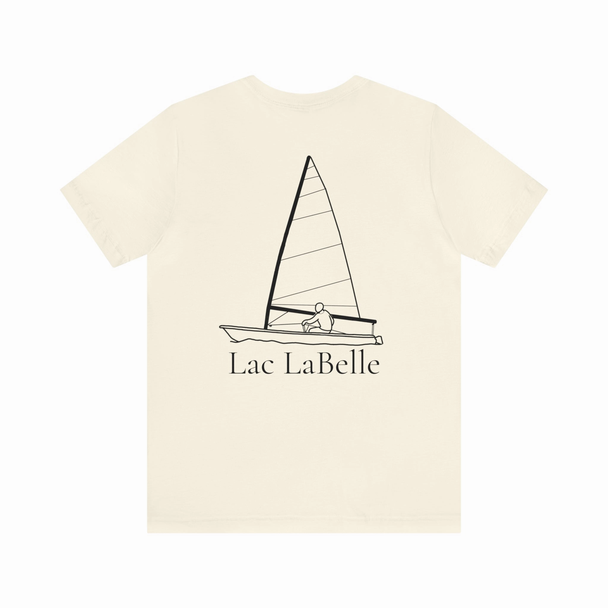 Lac LaBelle, Sailing - Unisex Lightweight Short Sleeve Tee