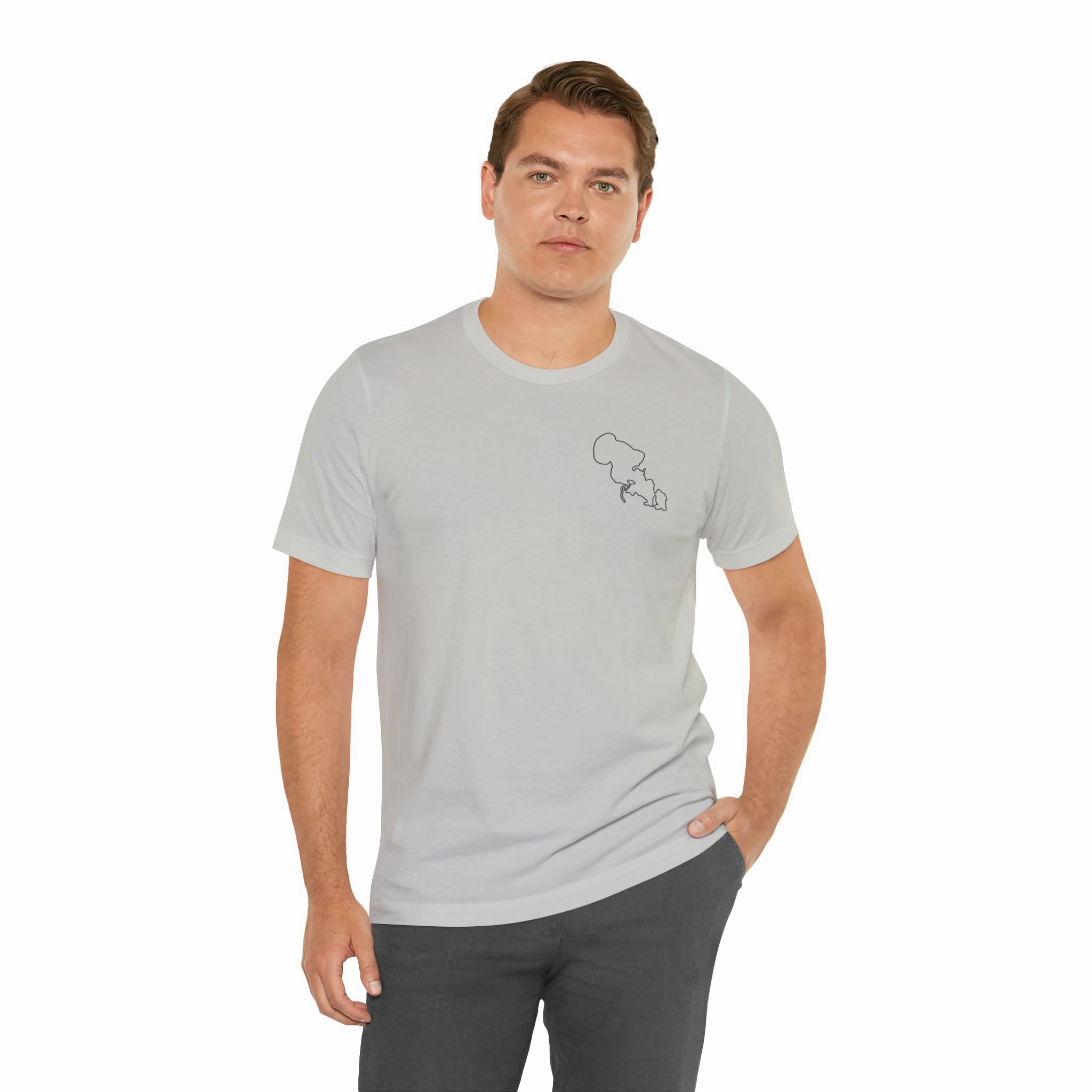 Lac LaBelle, Sailing - Unisex Lightweight Short Sleeve Tee
