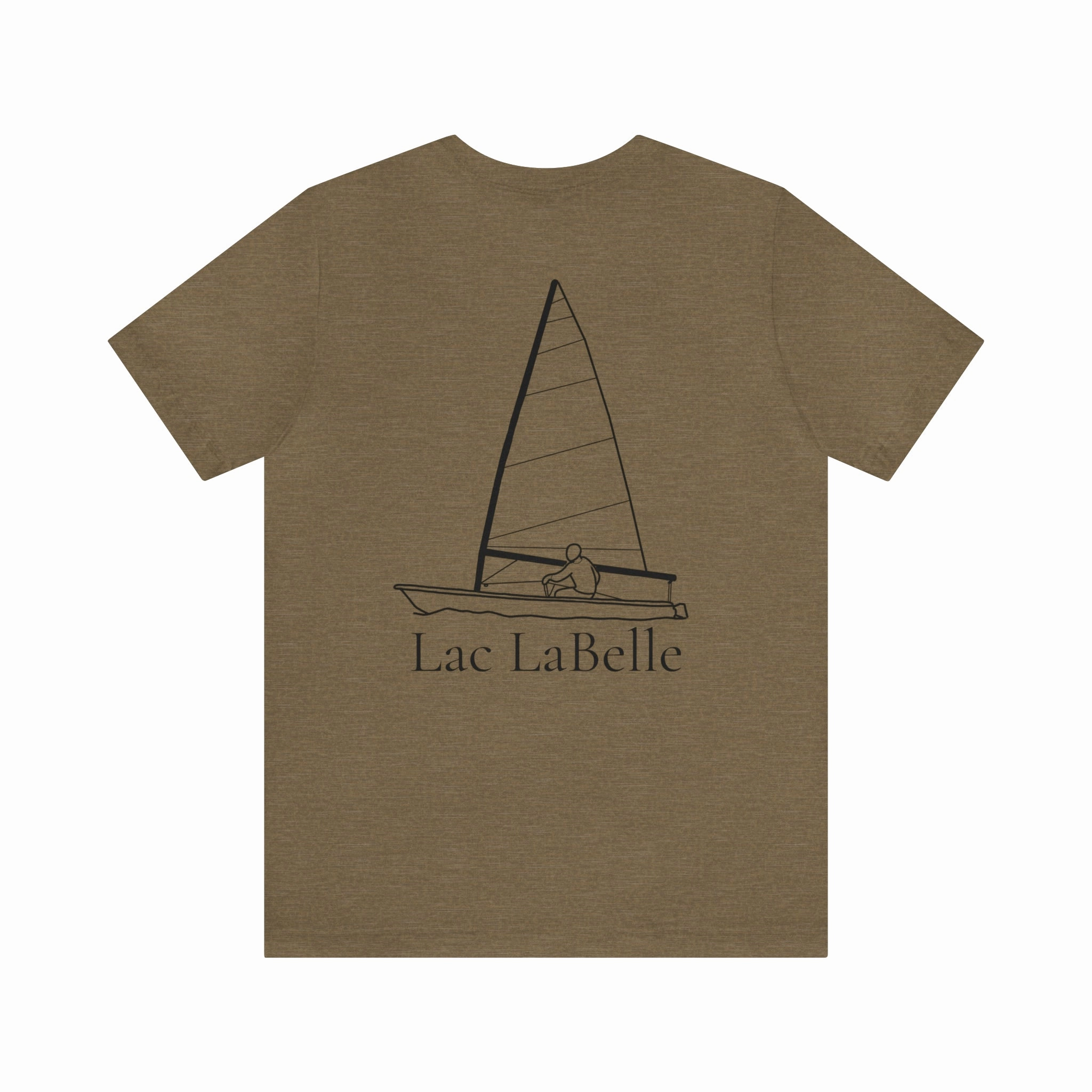 Lac LaBelle, Sailing - Unisex Lightweight Short Sleeve Tee