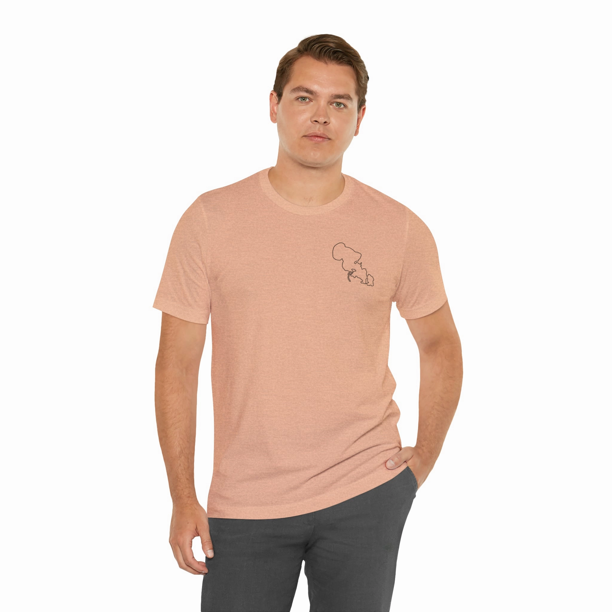 Lac LaBelle, Sailing - Unisex Lightweight Short Sleeve Tee