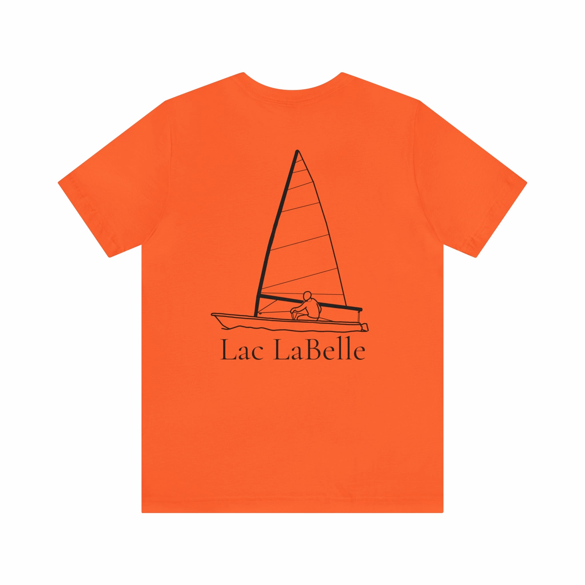 Lac LaBelle, Sailing - Unisex Lightweight Short Sleeve Tee