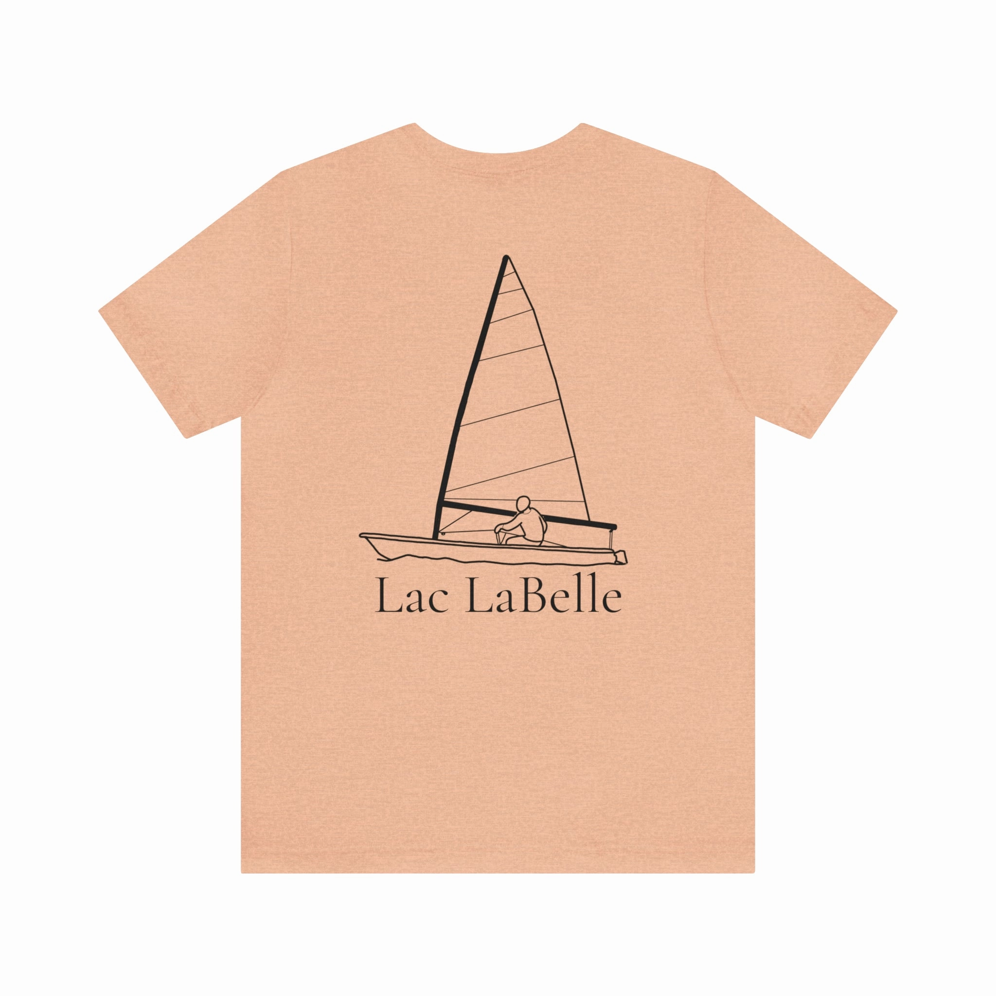 Lac LaBelle, Sailing - Unisex Lightweight Short Sleeve Tee