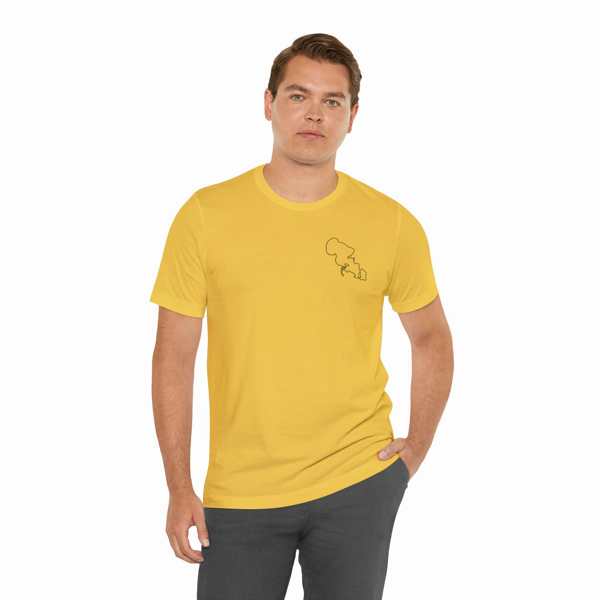 Lac LaBelle, Sailing - Unisex Lightweight Short Sleeve Tee