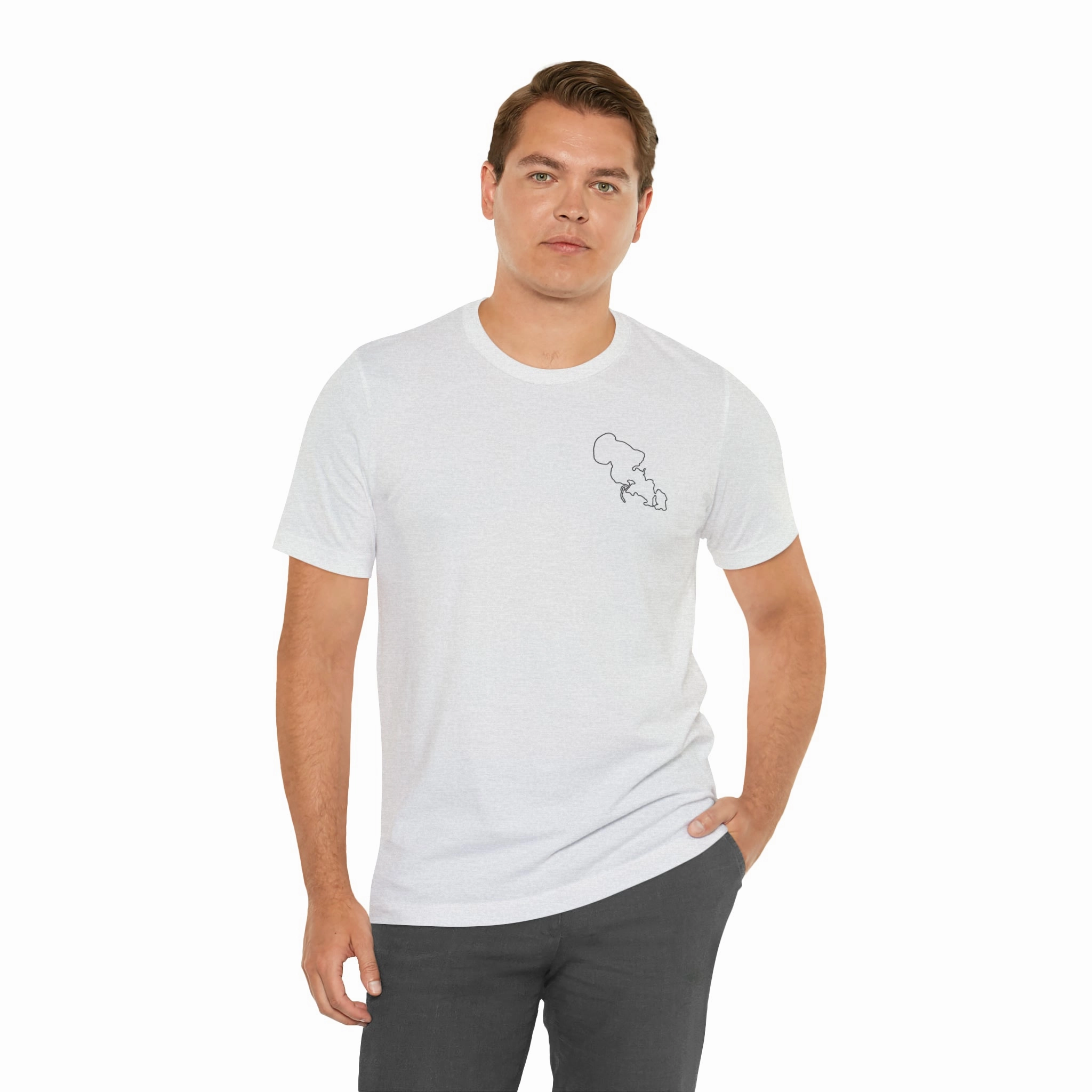 Lac LaBelle, Sailing - Unisex Lightweight Short Sleeve Tee