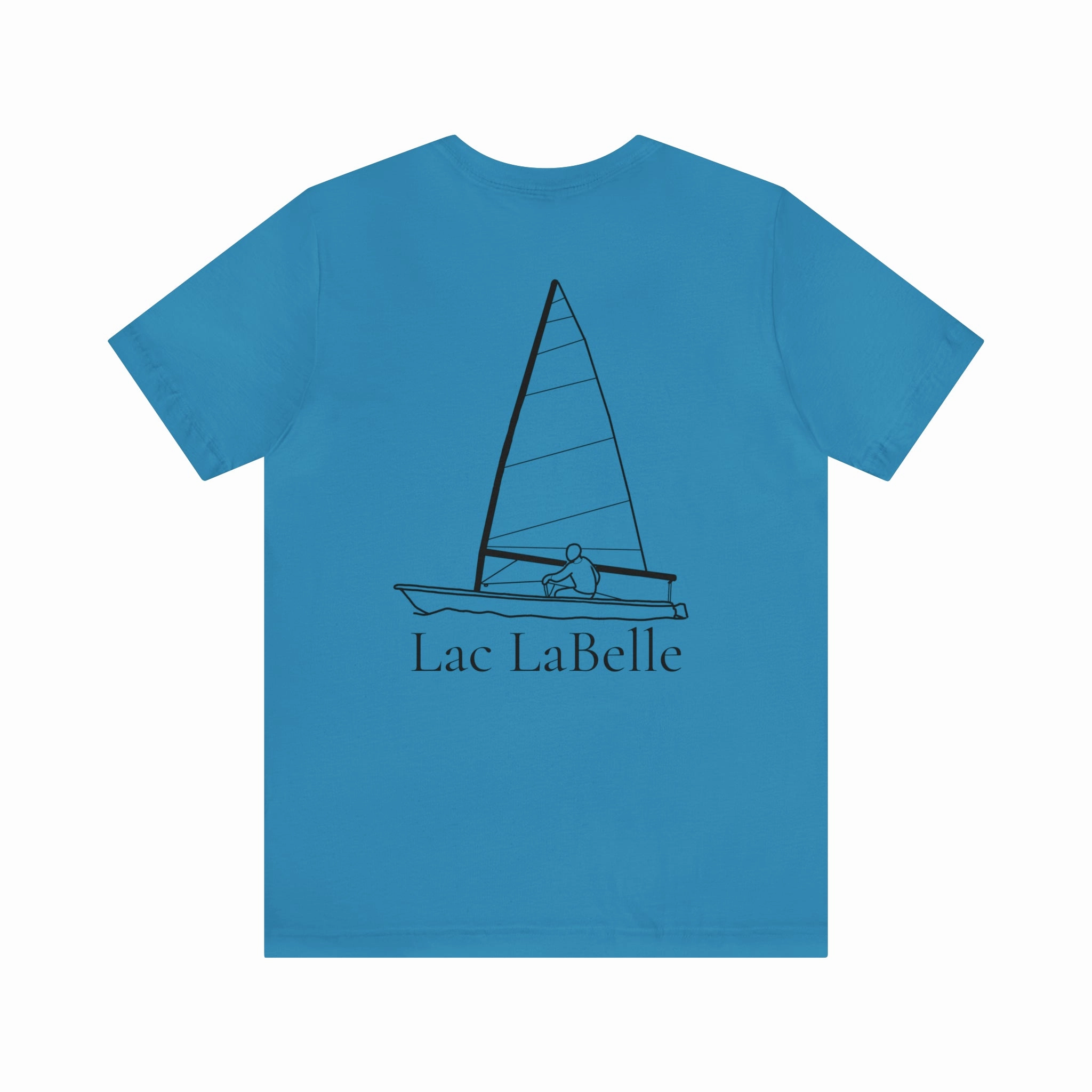 Lac LaBelle, Sailing - Unisex Lightweight Short Sleeve Tee